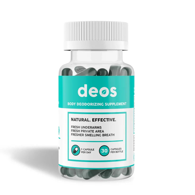 Deos™ Cápsulas -  Elimina malos olores de la cabeza a los pies