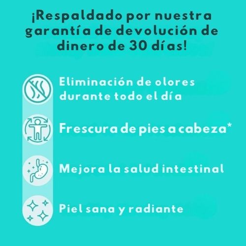 Deos™ Cápsulas -  Elimina malos olores de la cabeza a los pies