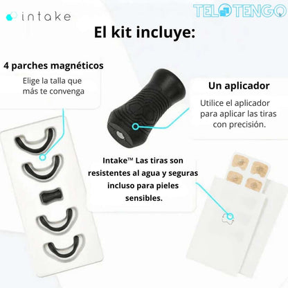 Intake® Kit de bandas nasales magneticas - Mejora tu respiración