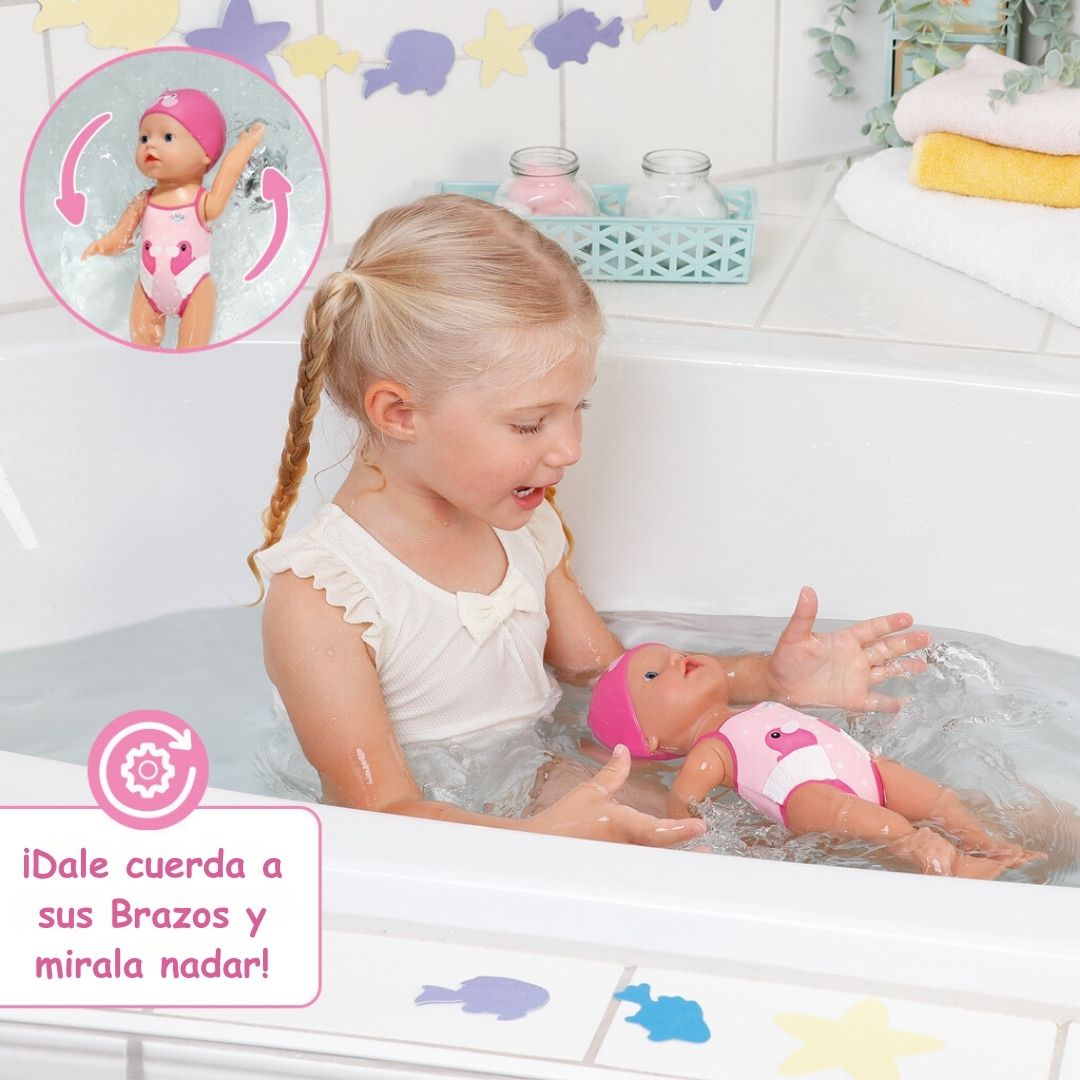 Muñeca Nadadora 👧 Swimming Doll® 💦 (Movimientos realistas sin baterías)