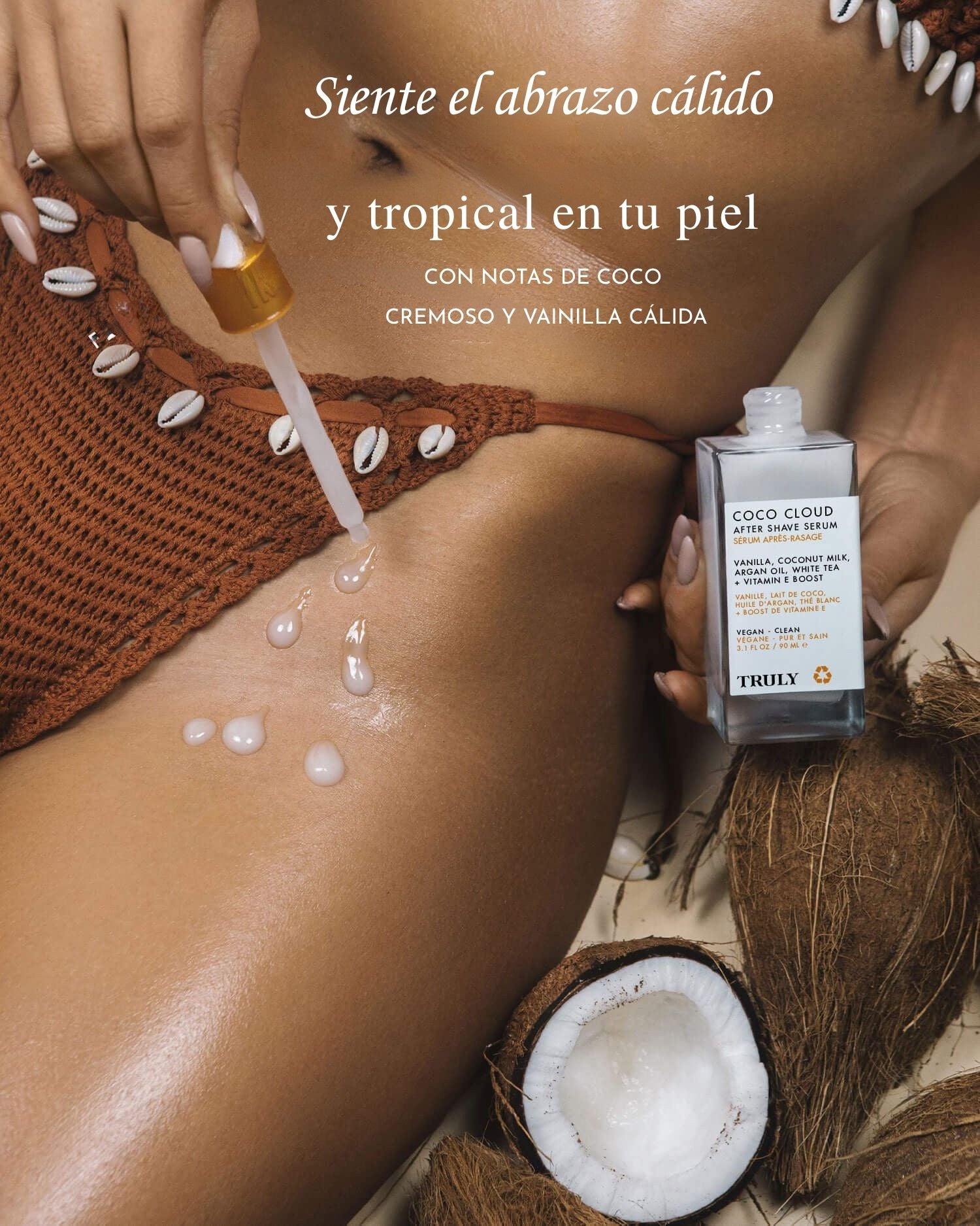 Truly® After Shave Coco Cloud - Aceite premium para la zona íntima