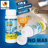 Destapador de cañerias Wild Tornado® (Oferta especial) ¡Paga 1 y Lleva 2 frascos! 🔥