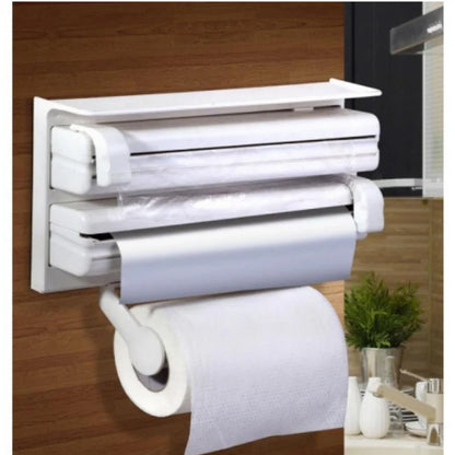 Dispensador de papel 4 en 1 KitchenPro® (Máxima organización) + Guía de recetas saludables GRATIS