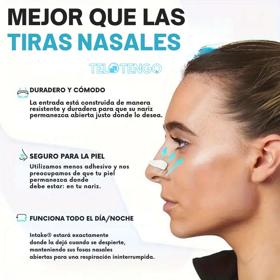 Intake® Kit de bandas nasales magneticas - Mejora tu respiración