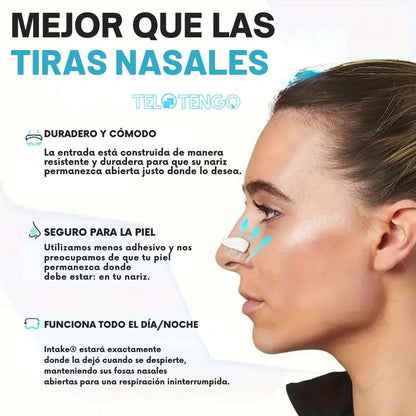 Intake® Kit de bandas nasales magneticas - Mejora tu respiración