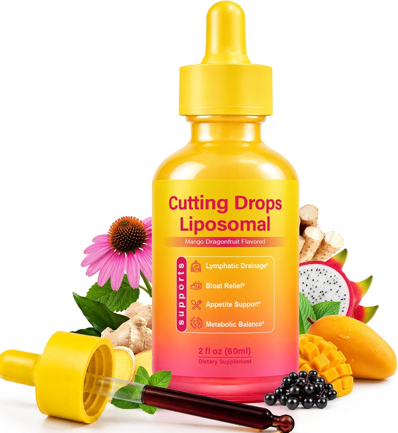 LeeFar® Cutting Drops 60 ml · Gotas Anti-hinchazón