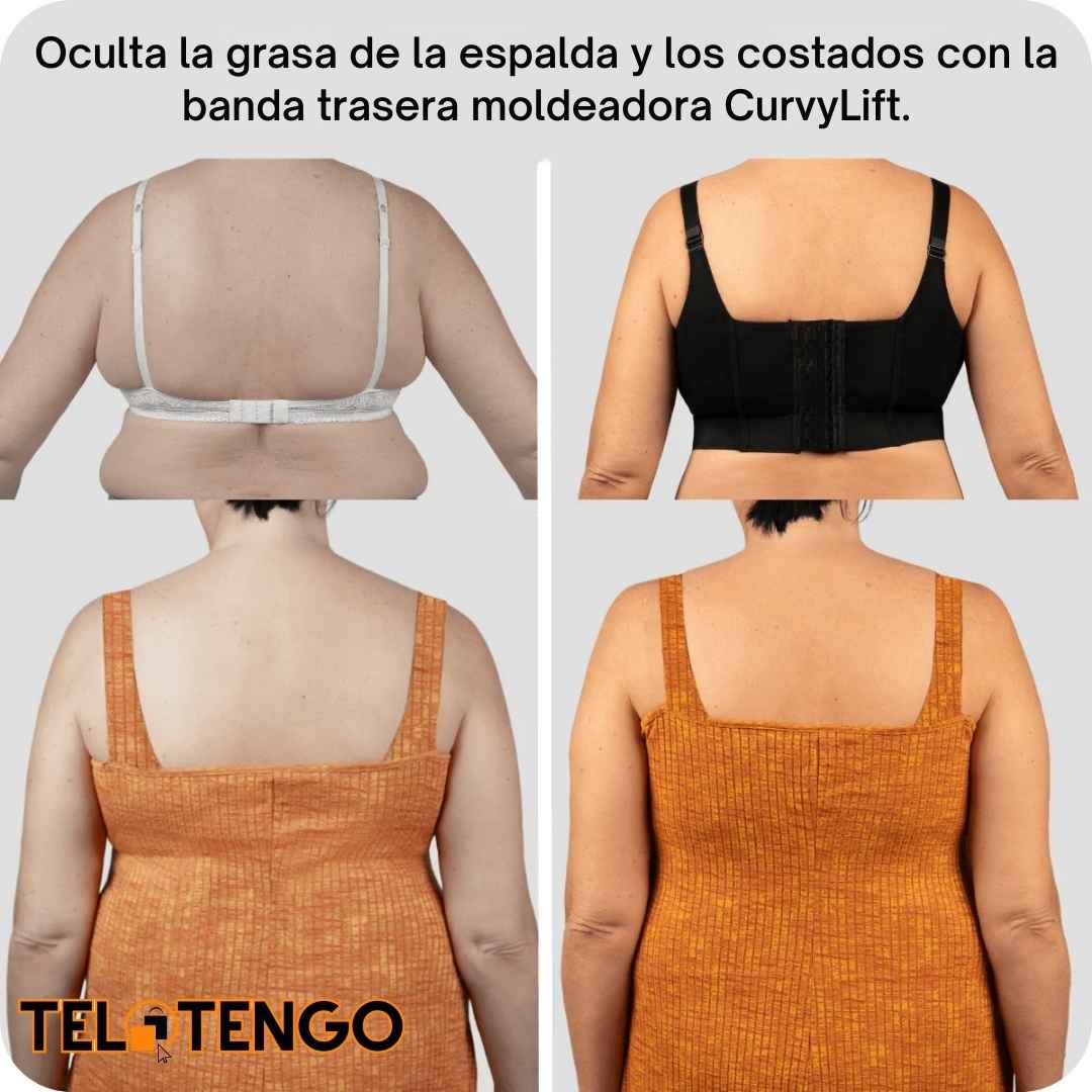 CurvyLift® - Dúo de Brasier levantador (2 unidades) "Escote sexy a pesar de los senos caídos y los rollitos gordos"