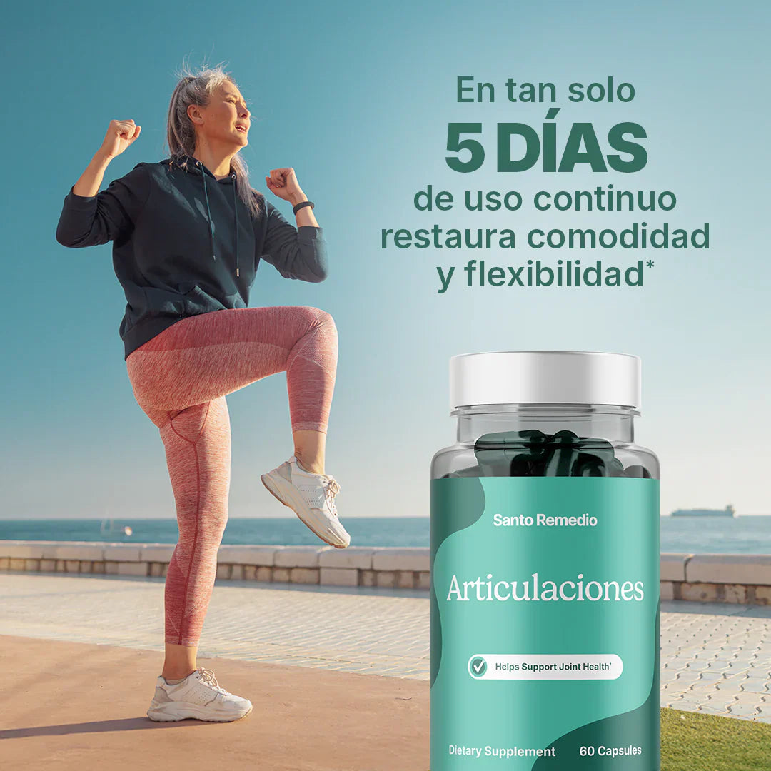 Santo Remedio Articulaciones x 60 caps 💊💊 ¡Compra y recibe 3 ebooks gratis!🎁❤️