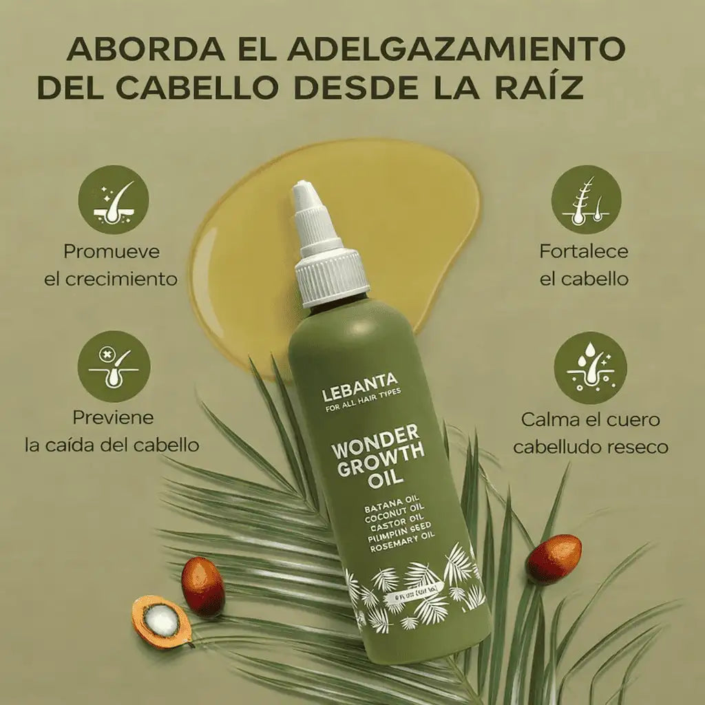 Lebanta Batana® Aceite orgánico para el crecimiento del cabello