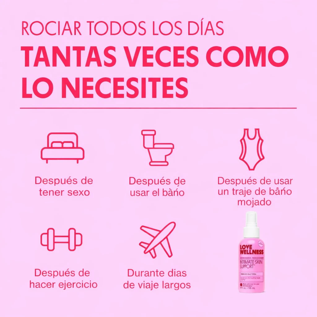 Love Wellness® Spray para el cuidado de la zona íntima