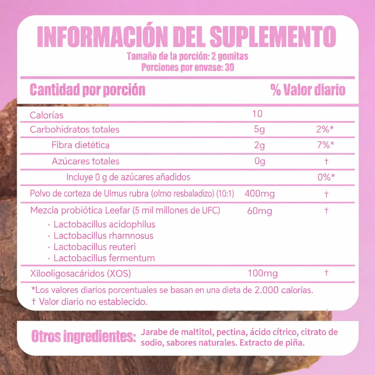 Probióticos vaginales Leefar® Gomitas de piña | Original importado