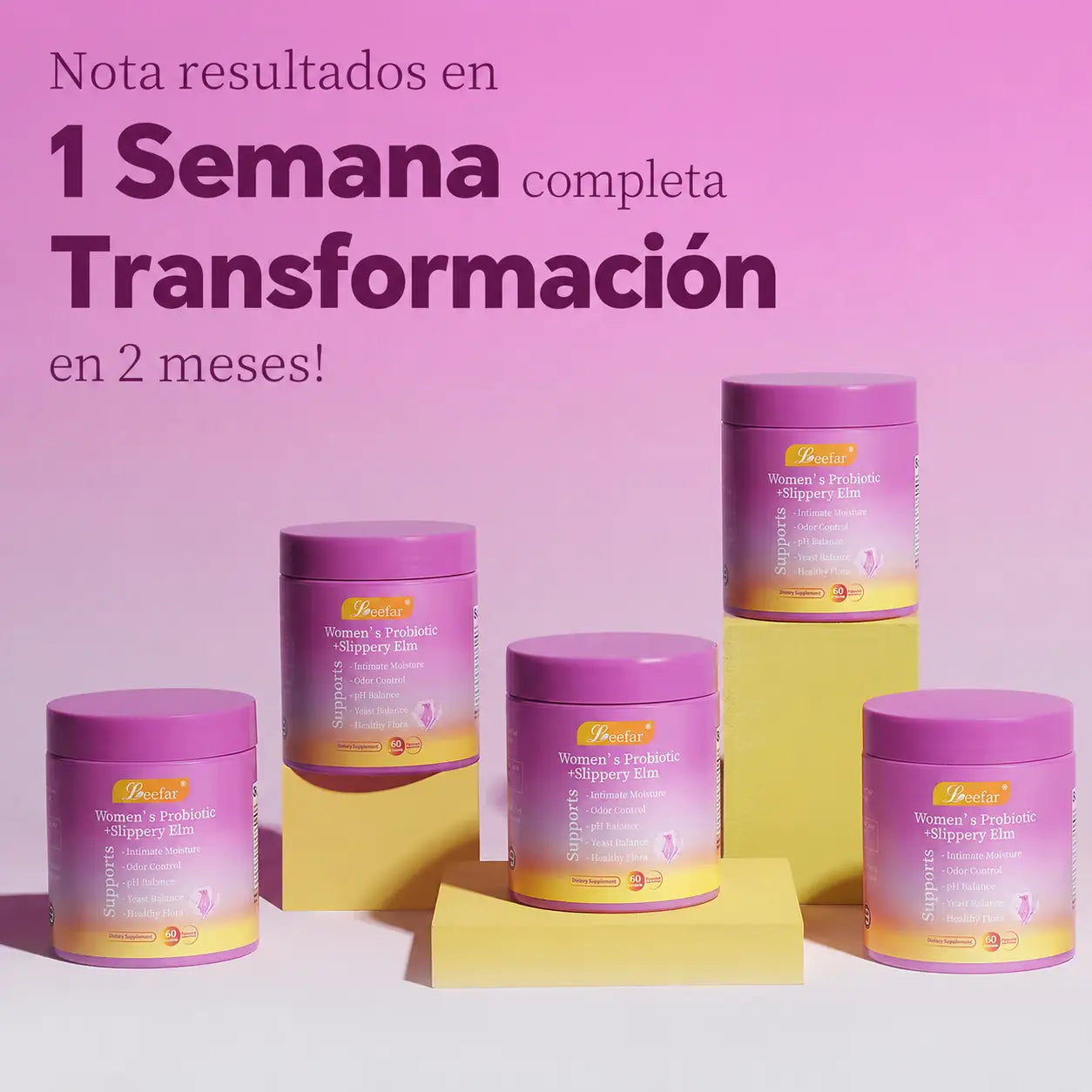 Probióticos vaginales Leefar® Gomitas de piña | Original importado
