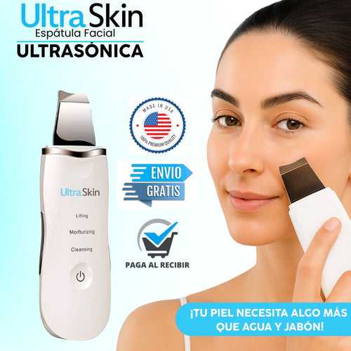 UltraSkin® Espatula Ultrasonica de Limpieza Facial