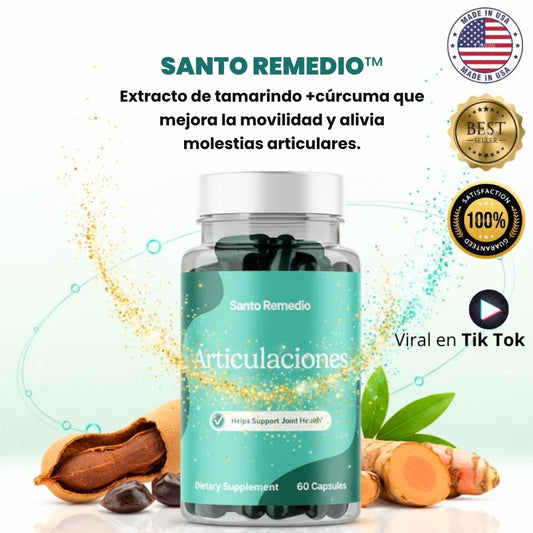 Santo Remedio Articulaciones x 60 caps 💊💊 ¡Compra y recibe 3 ebooks gratis!🎁❤️