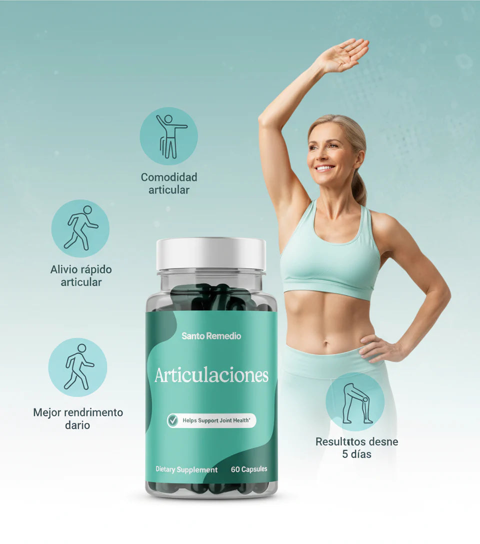 Santo Remedio Articulaciones x 60 caps 💊💊 ¡Compra y recibe 3 ebooks gratis!🎁❤️